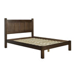 Cama tipo plataforma de paneles de madera maciza