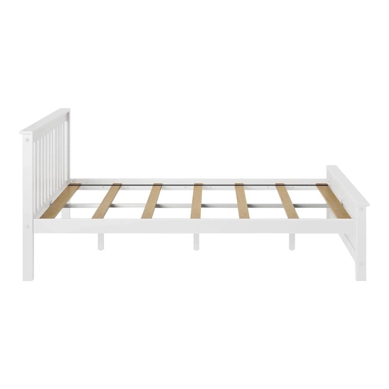 Cama Queen Clásica de Plataforma de Madera Real