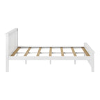 Cama Queen Clásica de Plataforma de Madera Real