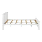 Cama Queen Clásica de Plataforma de Madera Real