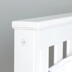 Cama Queen Clásica de Plataforma de Madera Real