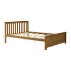Cama Queen Clásica de Plataforma de Madera Real