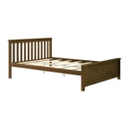 Cama Queen Clásica de Plataforma de Madera Real