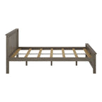 Cama Queen Clásica de Plataforma de Madera Real
