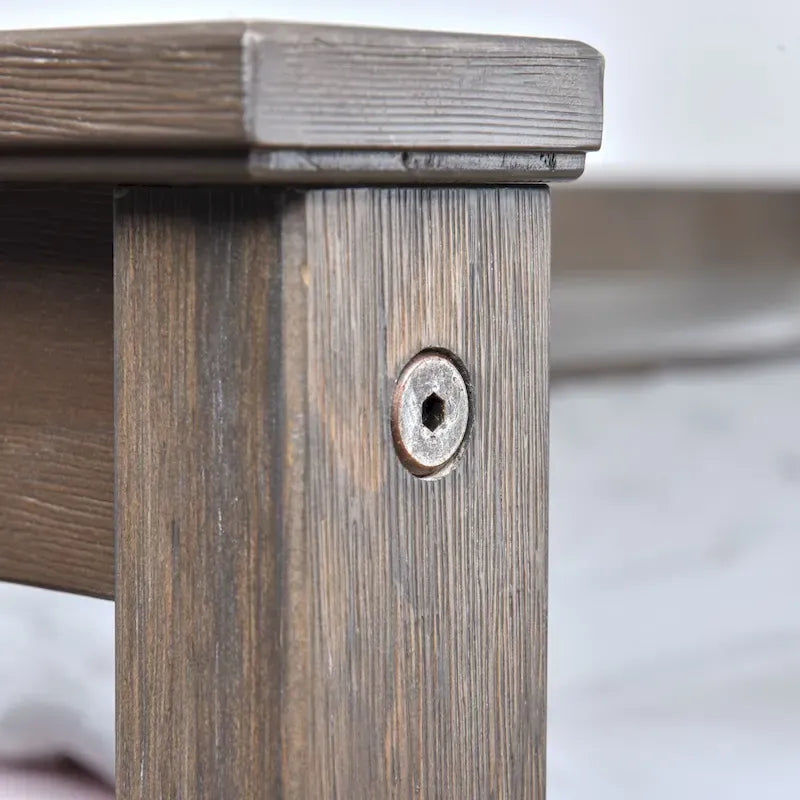 Cama Queen Clásica de Plataforma de Madera Real