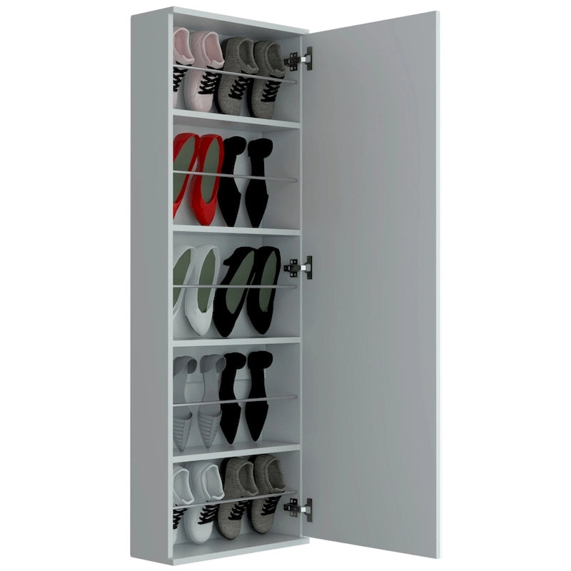 Zapatero de pared con espejo - N/A