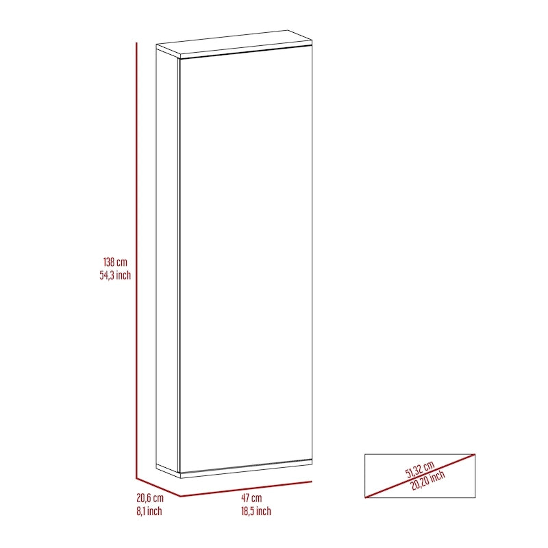 Zapatero de pared con espejo - N/A