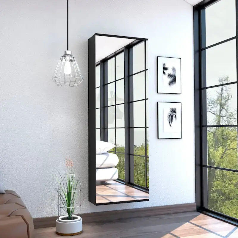 Zapatero de pared con espejo - N/A