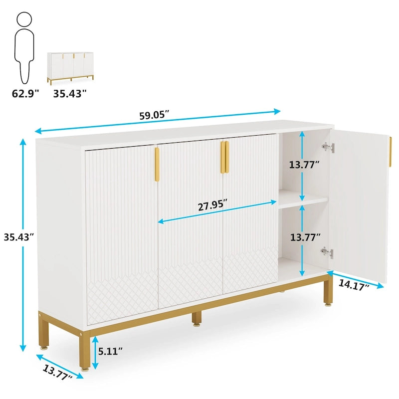Mueble de despensa con almacenamiento