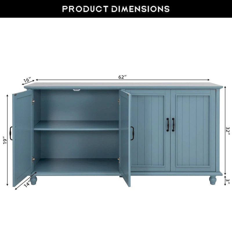 Aparador de cocina, mueble bar, mueble de almacenamiento decorativo