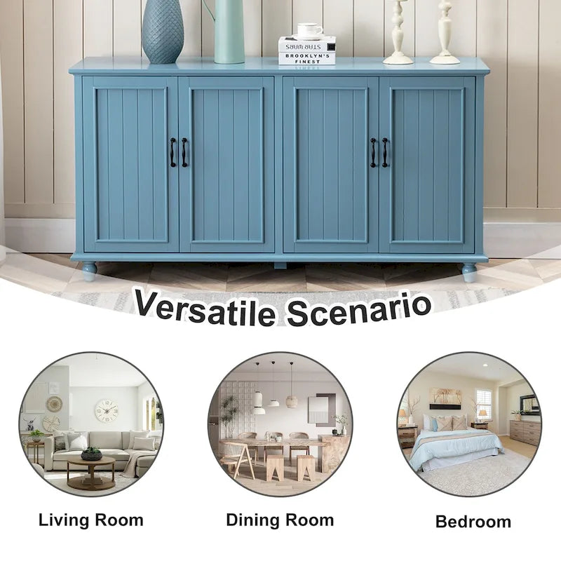 Aparador de cocina, mueble bar, mueble de almacenamiento decorativo