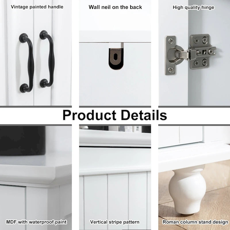 Aparador de cocina, mueble bar, mueble de almacenamiento decorativo
