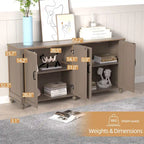 Aparador de cocina, mueble bar, mueble de almacenamiento decorativo