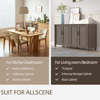 Aparador de cocina, mueble bar, mueble de almacenamiento decorativo