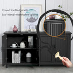 Aparador de cocina, mueble bar, mueble de almacenamiento decorativo