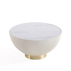 Mesa de centro tapizada moderna