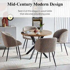 Sillas de comedor, sillas de cocina de terciopelo de lujo tapizadas, silla auxiliar con asiento y respaldo acolchados y patas de madera maciza.