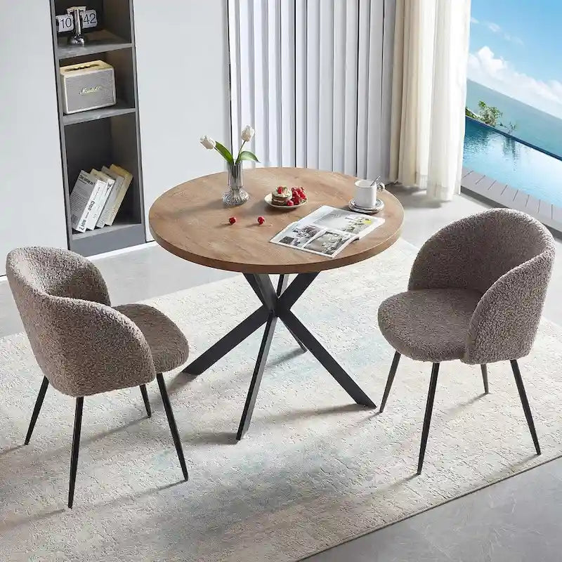 Sillas de comedor, sillas de cocina de terciopelo de lujo tapizadas, silla auxiliar con asiento y respaldo acolchados y patas de madera maciza.
