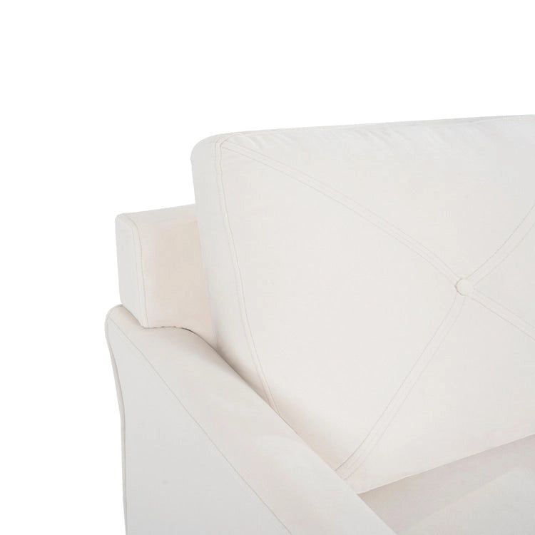 Sofá con botones - Sofá de microfibra para espacios pequeños, sala de estar, dormitorio