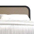 Cama de plataforma moderna de mediados de siglo