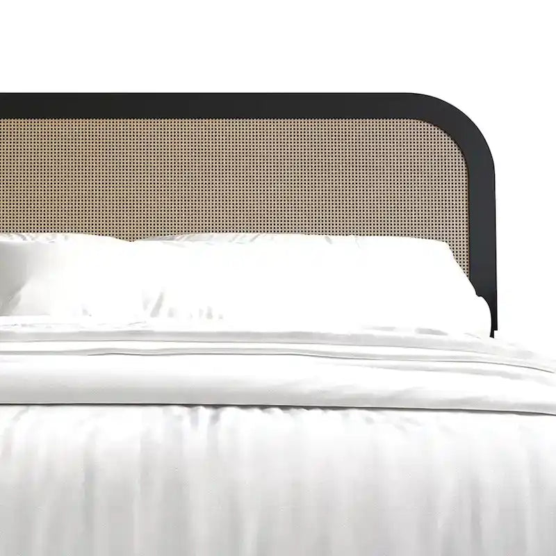 Cama de plataforma moderna de mediados de siglo