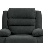 Sillón reclinable manual de pana de algodón supersuave con reposabrazos anchos