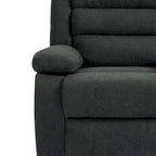 Sillón reclinable manual de pana de algodón supersuave con reposabrazos anchos