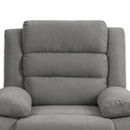 Sillón reclinable manual de pana de algodón supersuave con reposabrazos anchos