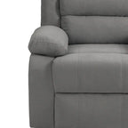 Sillón reclinable manual de pana de algodón supersuave con reposabrazos anchos