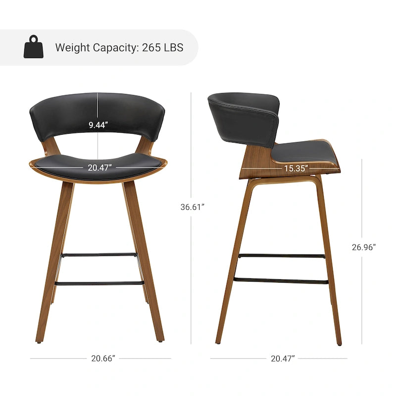 Taburete moderno de altura de mostrador