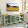 Mueble para TV rústico decorativo floral de 70 pulg. para televisores de hasta 80 pulg.