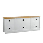 Mueble para TV rústico decorativo floral de 70 pulg. para televisores de hasta 80 pulg.