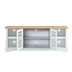 Mueble para TV rústico decorativo floral de 70 pulg. para televisores de hasta 80 pulg.