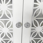 Mueble para TV rústico decorativo floral de 70 pulg. para televisores de hasta 80 pulg.