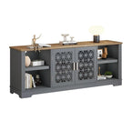 Mueble para TV rústico decorativo floral de 70 pulg. para televisores de hasta 80 pulg.