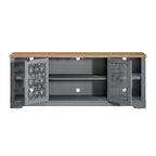 Mueble para TV rústico decorativo floral de 70 pulg. para televisores de hasta 80 pulg.