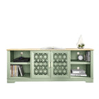 Mueble para TV rústico decorativo floral de 70 pulg. para televisores de hasta 80 pulg.
