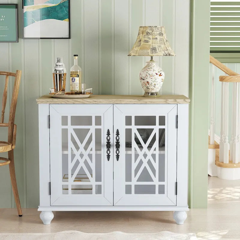 38 Mueble aparador auxiliar de cocina estilo vintage