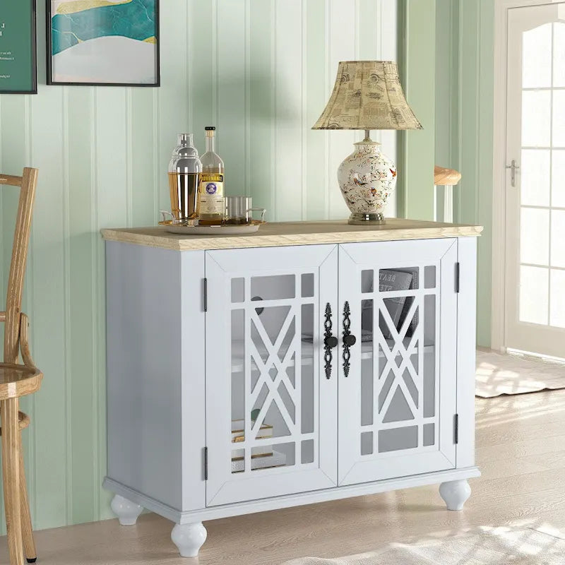 38 Mueble aparador auxiliar de cocina estilo vintage