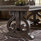 Mesa de comedor de madera extensible