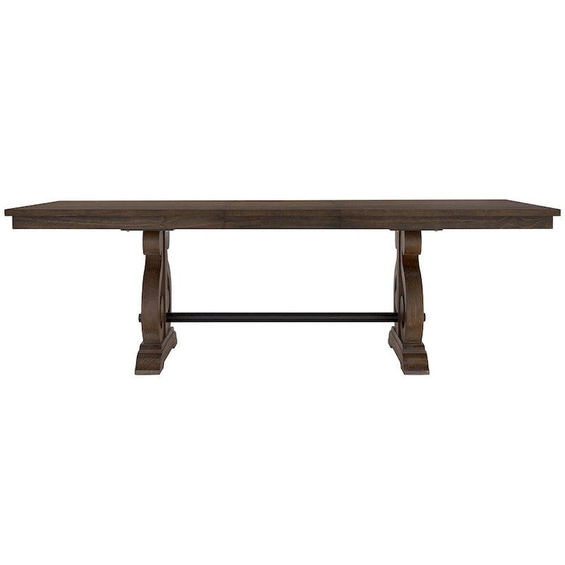 Mesa de comedor de madera extensible