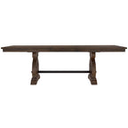 Mesa de comedor de madera extensible