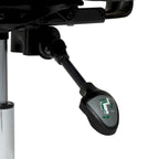 Silla de oficina giratoria ajustable de piel sintética de mediados de siglo de 48 pulgadas